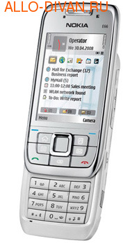 Nokia E66, White Steel Navi