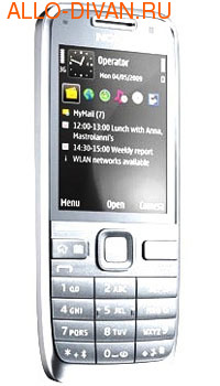 Nokia E52, White Aluminum
