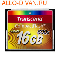 Transcend Compact Flash Card 16GB 600x (TS16GCF600)