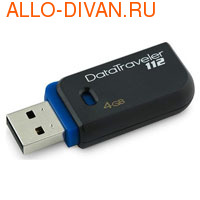 Kingston Flash Drive 4 Gb, Data Traveler 112