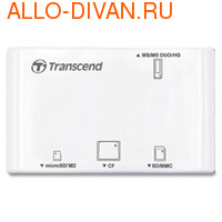 Transcend Multi-Card P8, USB 2.0, White