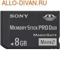 Sony Memory Stick Pro Duo 8Gb, MSX-M8GSX