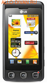 LG KP500, Black