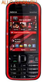Nokia 5730 XpressMusic, Black Red