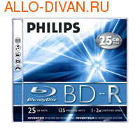 Philips BD-R Blu-Ray, 25Gb, 2x, 1 , jewel (9003)