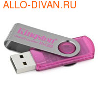 Kingston Flash Drive 16 Gb, Data Traveler 101, Pink