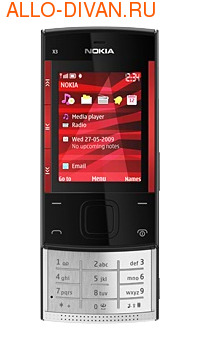 Nokia X3, Black-red