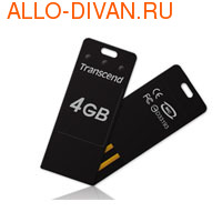 Transcend JetFlash T3 USB 2.0 Flash Drive 4Gb black