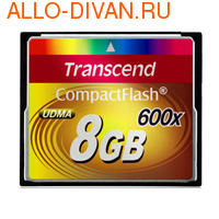 Transcend Compact Flash Card 8GB 600x (TS8GCF600)