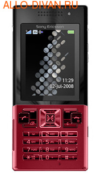 Sony Ericsson T700, Black on Red