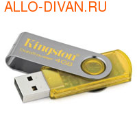 Kingston Flash Drive 4 Gb, Data Traveler 101, Yellow