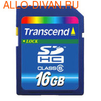 Transcend SDHC Card 16GB, Class 6
