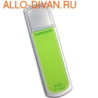 Transcend JetFlash V60 USB 2.0 Flash Drive 4Gb Lime Green