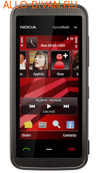 Nokia 5530 XpressMusic, Red On Black