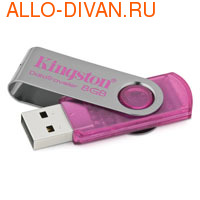 Kingston Flash Drive 8 Gb, Data Traveler 101, Pink