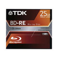 TDK BD-RW Blu-Ray, 25Gb, 2x, 1 шт, jewel (BD-RE25JC2XE)