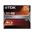 TDK BD-RW Blu-Ray, 25Gb, 2x, 1 , jewel (BD-RE25JC2XE)