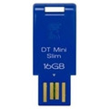 Kingston Flash Drive 16 Gb, Data Traveler Mini Slim, Blue